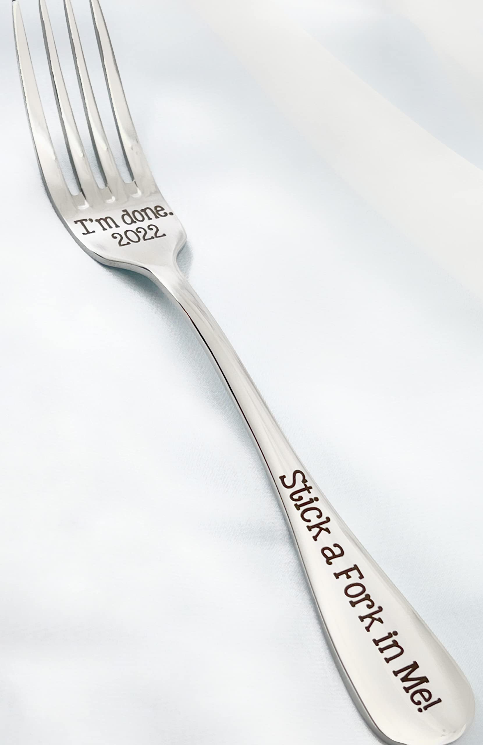 Buy 2022 I'm Done Stick a Fork in Me, I'm Done, Funny Gag Gift for