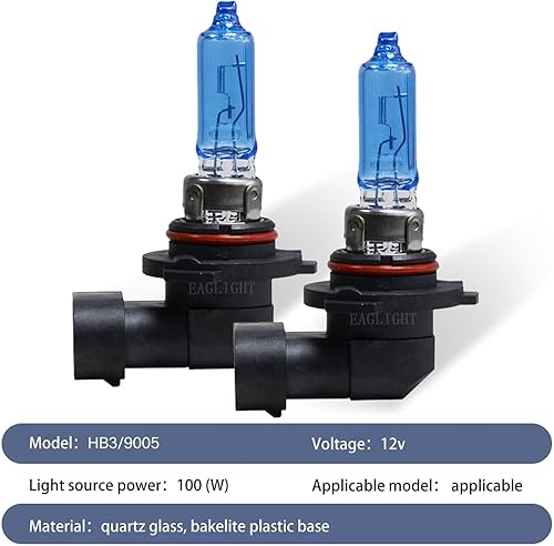 Miniatura 2 de Slykew 2 luces halógenas para automóvil, bombillas H7 superbrillantes, luces antiniebla delanteras, luces de haz altobajo, repuesto de bombilla,