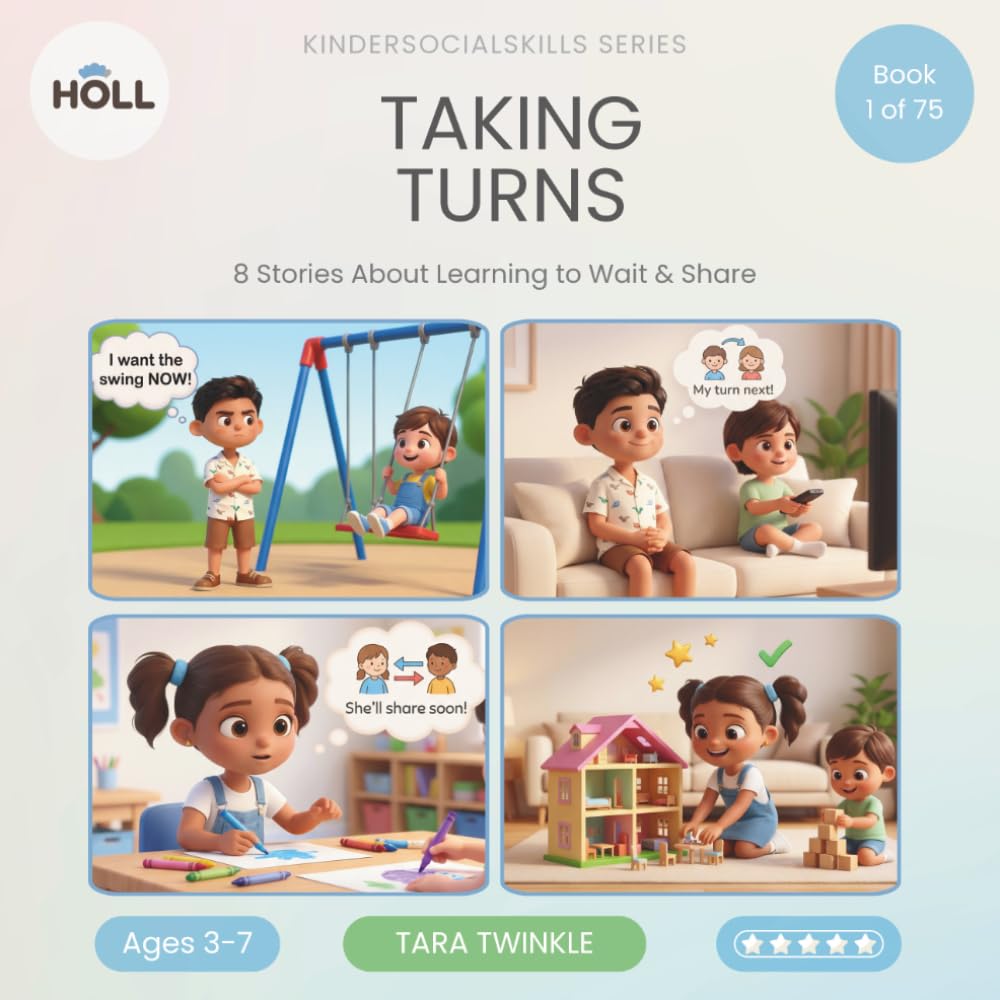 Taking Turns | A Social Story for Kids | KinderSocialSkills: Teaching Waiting Patiently to Ages 3–7 Through Story