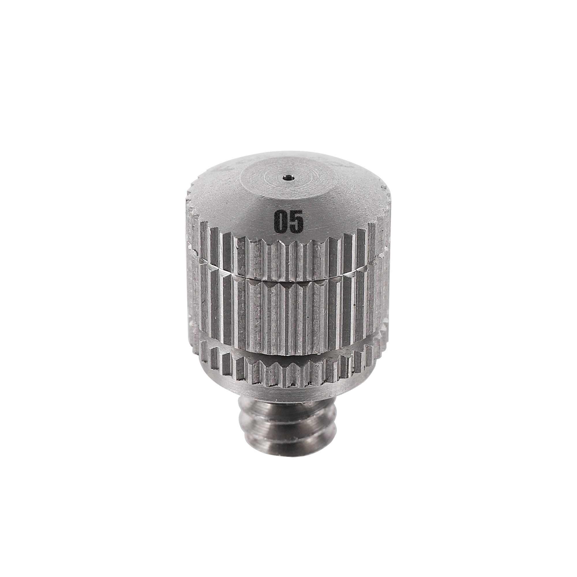 Varnok 4413(0.5Mm) Misting Nozzles 0.3/0.4/0.5/0.6Mm Low Pressure Atomizing Nozzle Cooling 303 Stainless Steel Irrigation Atomizer Sprinkler(4413(0.5Mm))