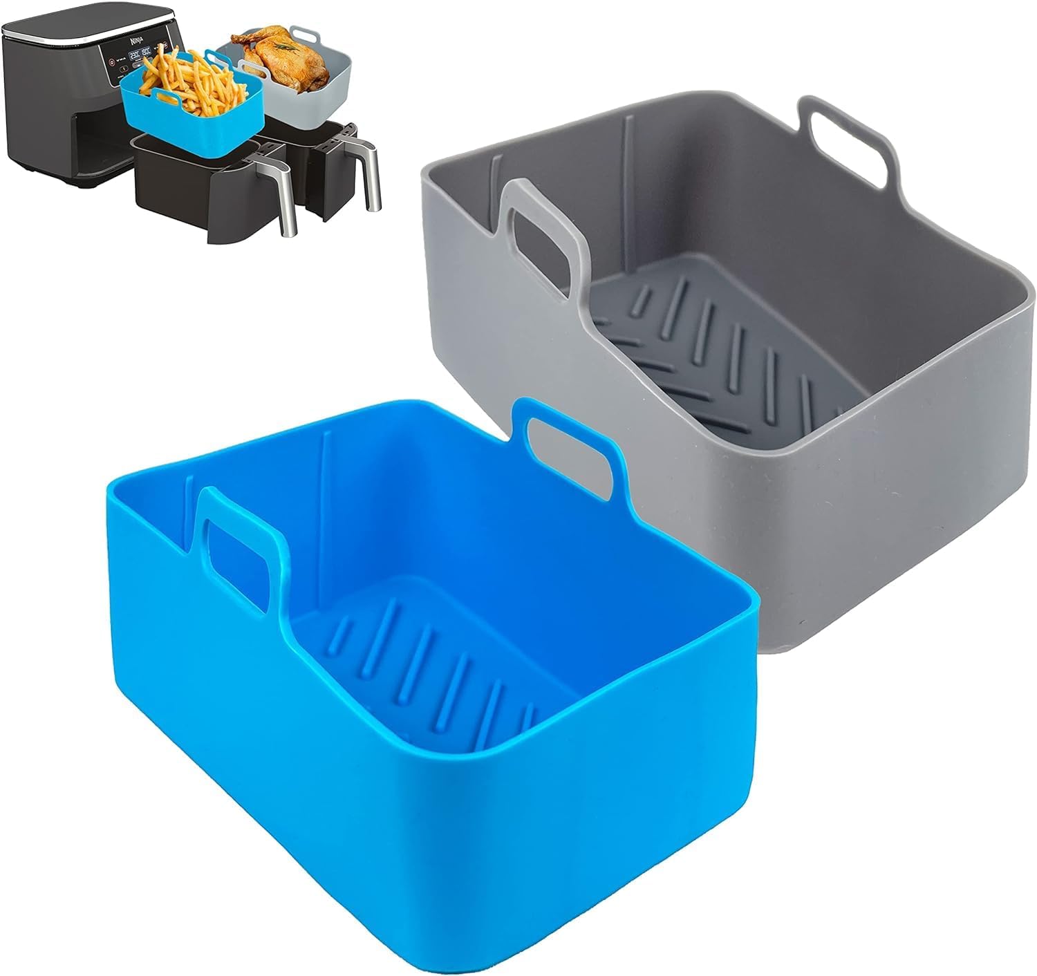 Altazar Silicone Air Fryer Liners Reusable Air Fryer Tray (UK Company