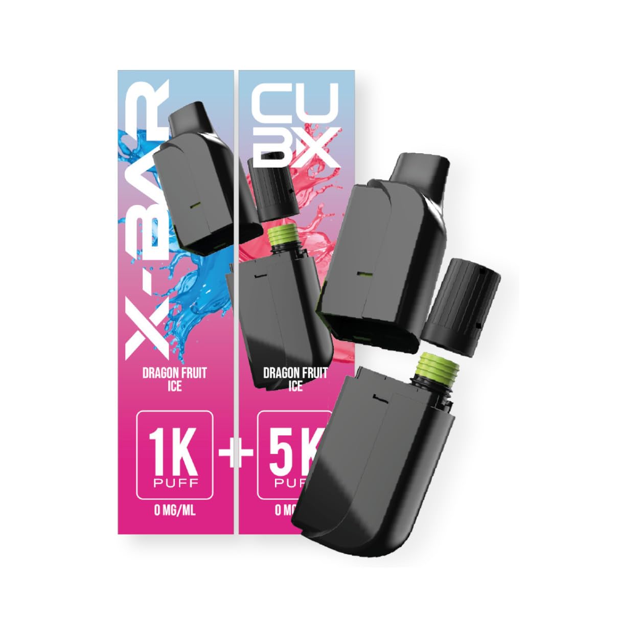 Vape Sans Tabac CUBX- 2 Pods Pr-remplis (batterie Non Incluse) Sans Nicotine Ni E-cigarette Saveur 0mg Vape Sans Tabac CUBX- 2 Pods Pr-remplis (batterie Non Incluse) Sans Nicotine Ni E-cigarette Saveur 0mg