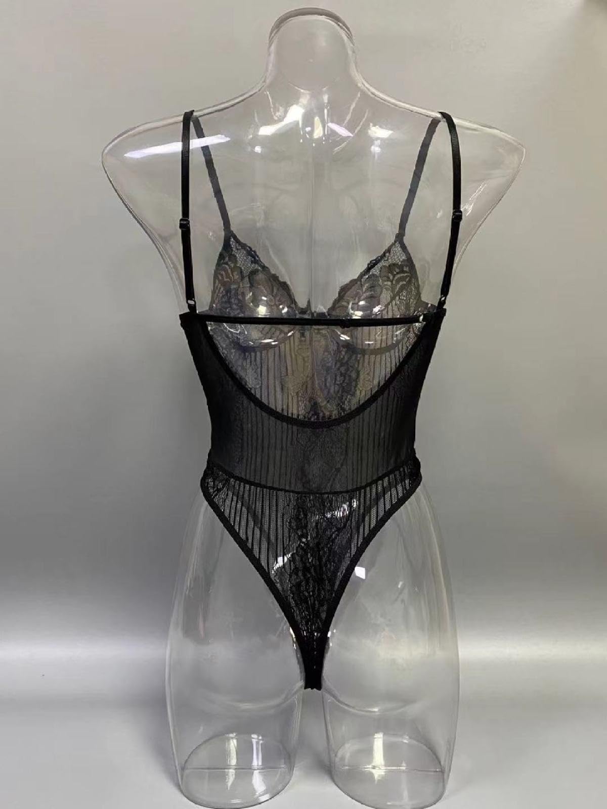 neroSexy Fiocco Slim Fit per Tute Lingerie Traspiranti