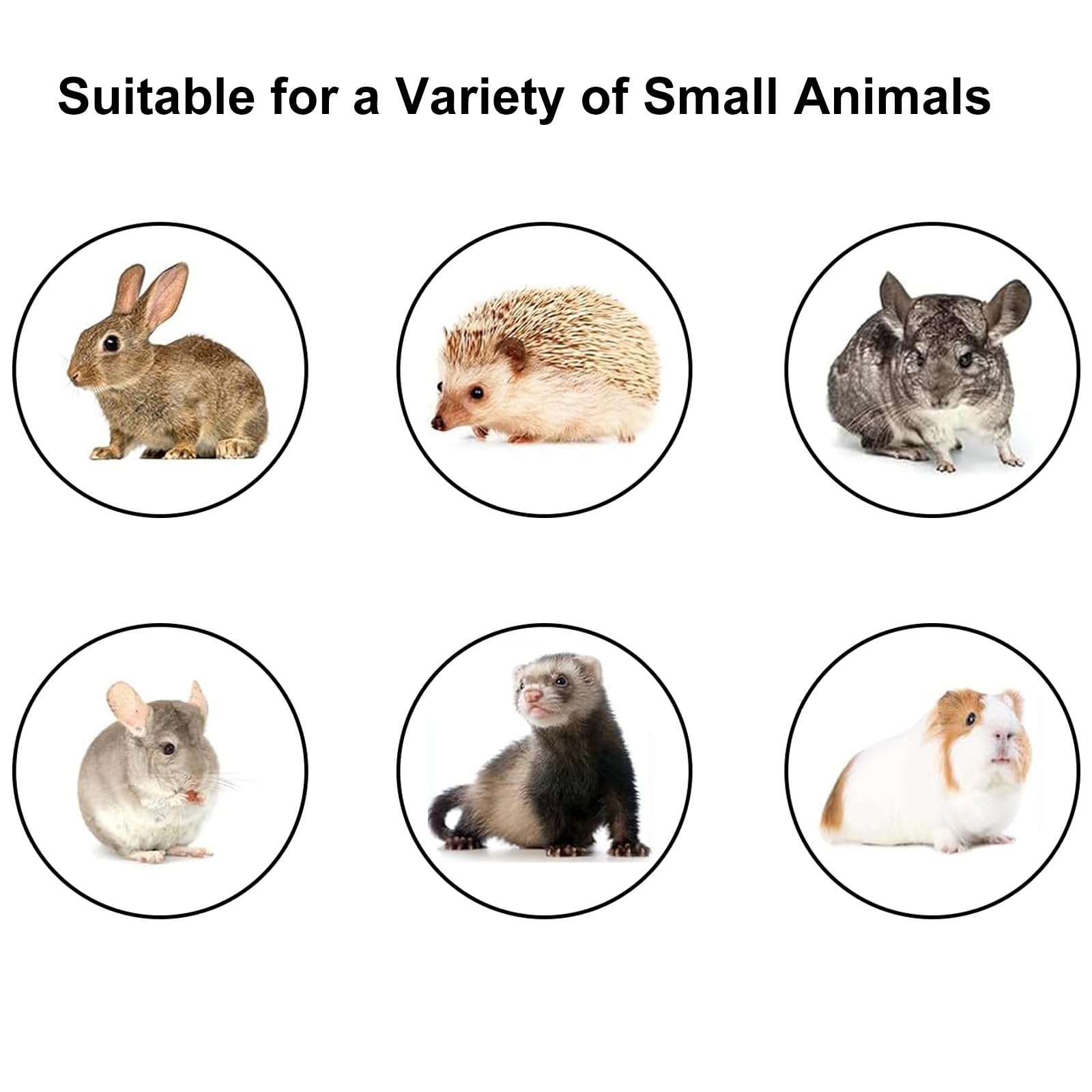 Jaula de chinchilla, jaula de conejo, jaula de hurón, jaula de cobayas con puerta transparente, ruedas, bandeja extraíble, gran hábitat de madera para animales pequeños