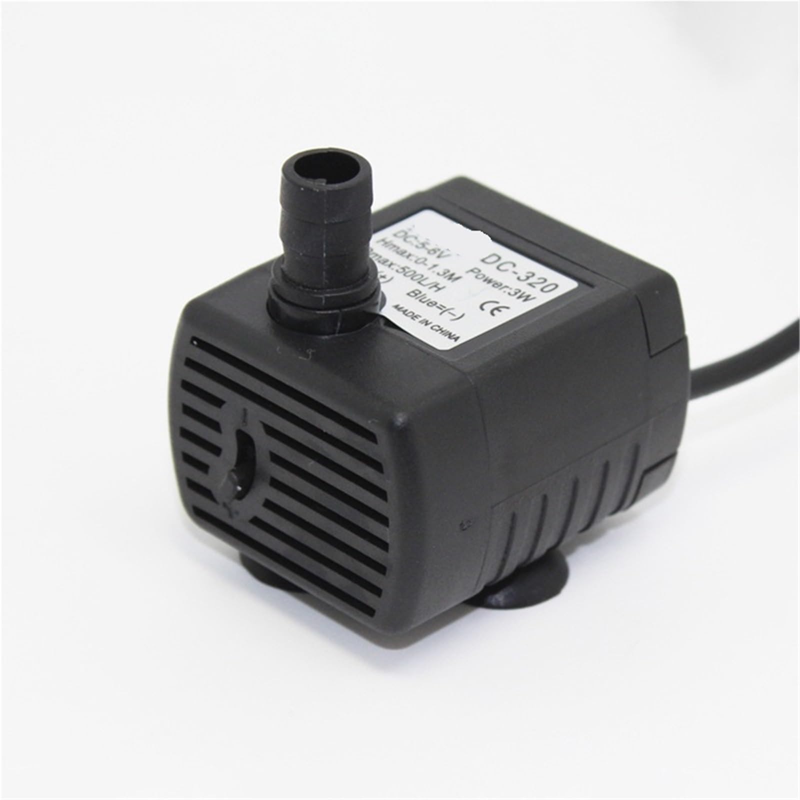 Dc 5V-6V Flow 500L/H 3W USB Micro Pompa sommergibile per piscina Fontana Rockery Pet Aquarium Water Dispenser Pompa Filtro (nero)