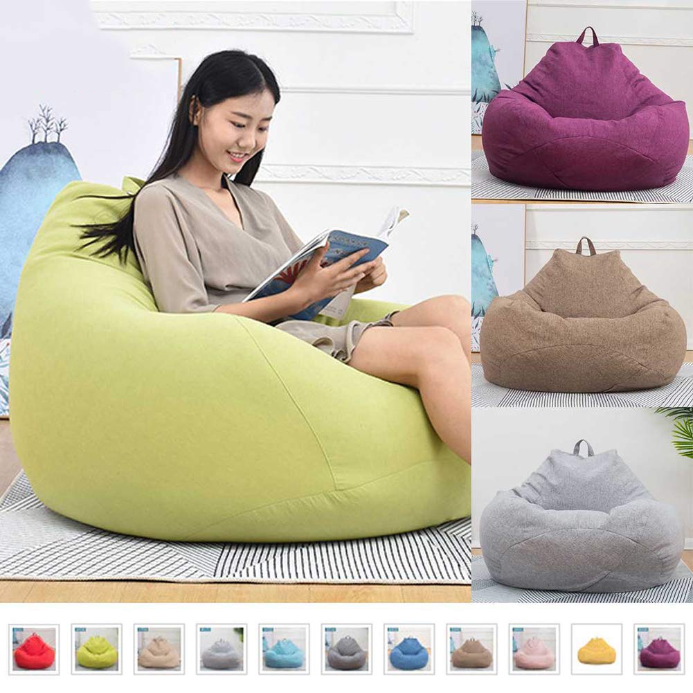 Doublure Intérieure Sac Haricot Poire 80x90 Cm – Housse Étanche Chaise Poire Vide – Sans Remplissage – Tissu Doux Lavable