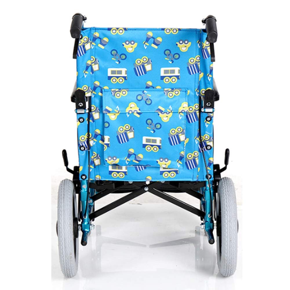 Wheelchair, Silla de Ruedas Manual Plegable Ligera Multifuncional para niños, Conveniente para Que los niños la lleven Silla de Ruedas Plegable Ultraligera Silla de Ruedas Manual Silla de RU