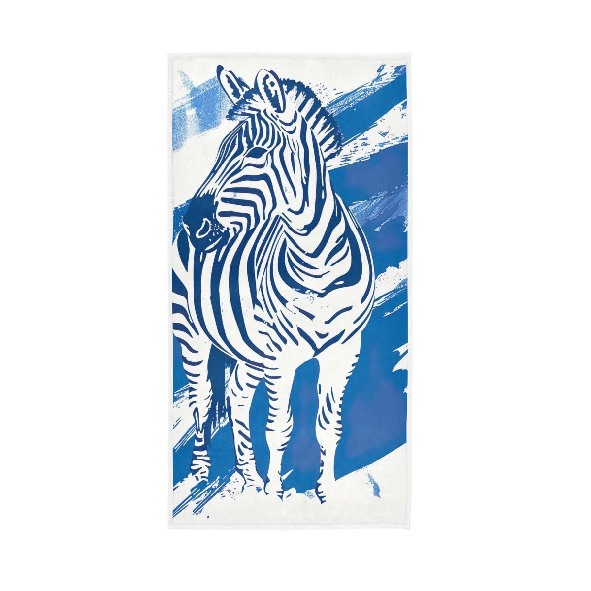 LSRCPD Animal Blue Silhouette Bathroom Hand Towels Decorative, Hand Towel for Bathroom, Travel, Camp, Hotel, Spa 15 x 30 Inches