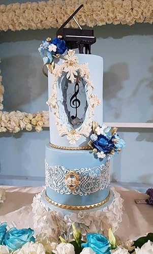 Miniatura 5 de Anyana pastel de encaje de boda comestible silicona hornear encaje Mat fondant impresión textura encaje decoración molde azúcar artesanía glaseado