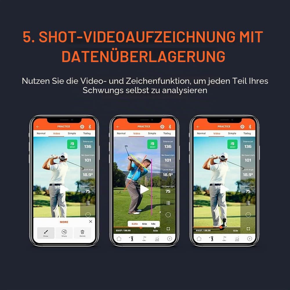 Voice Caddie Sc300I Tragbarer Golf Abschlagmonitor (2021)