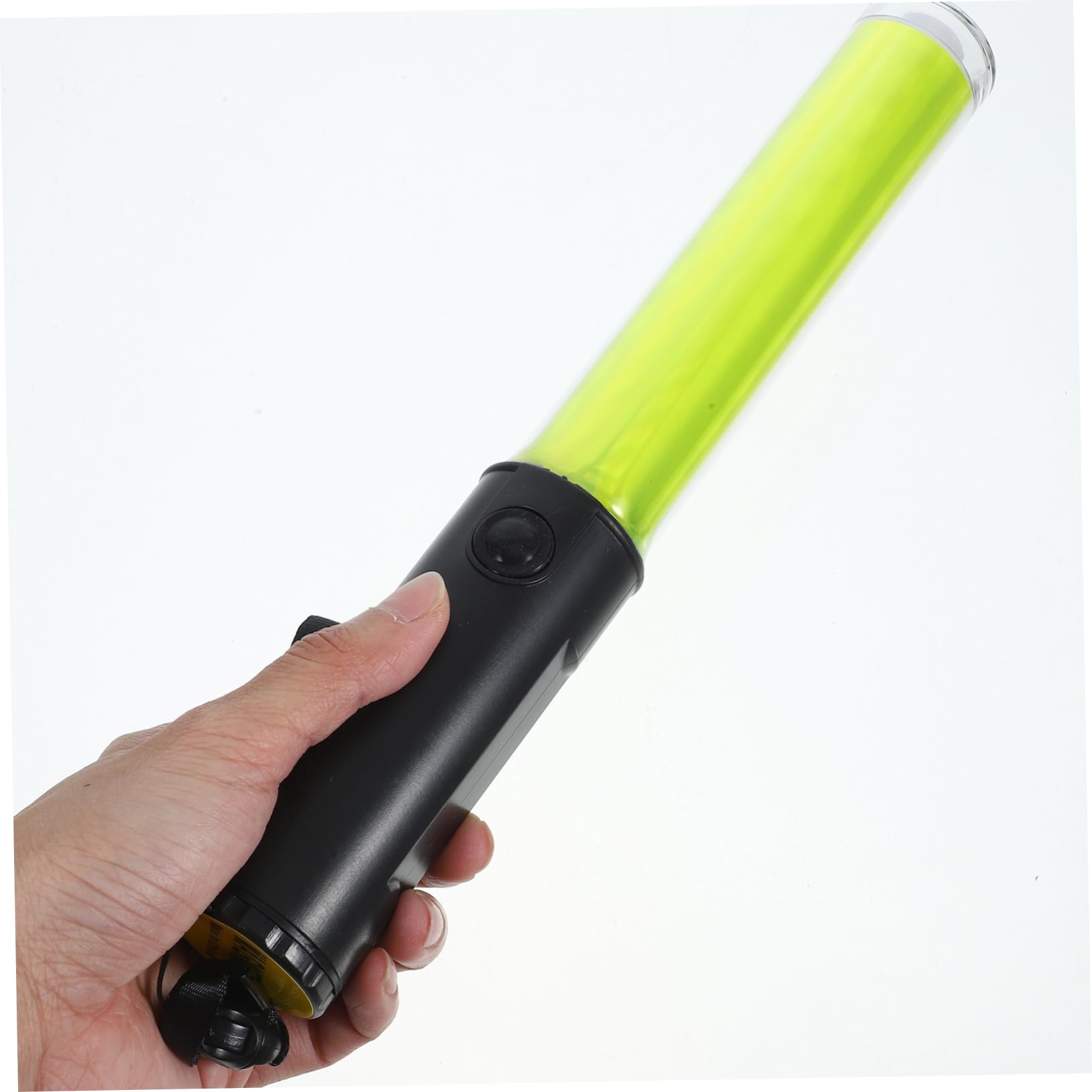 KICHOUSE Barra Luminosa LED Amarilla de 26 Cm, Varita Luminosa Ligera para Conciertos y Control de Tráfico, Palo Fluorescente Portátil para Fiestas y Emergencias