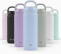 Vista 64 de Ello Cooper Twist - Botella de agua de acero inoxidable de 32 onzas con tapa para beber A prueba de fugas Doble pared y aislada al vacío Asa