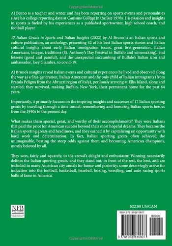 17 Italian Greats In Sports And Italian Insights (The Al Bruno Collection) #TOP1