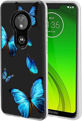 Zoeirc Funda para Moto G7 Power, Moto G7 Supra, Moto G7 Optimo Maxx Funda transparente para niñas y mujeres, TPU suave a prueba de golpes, funda