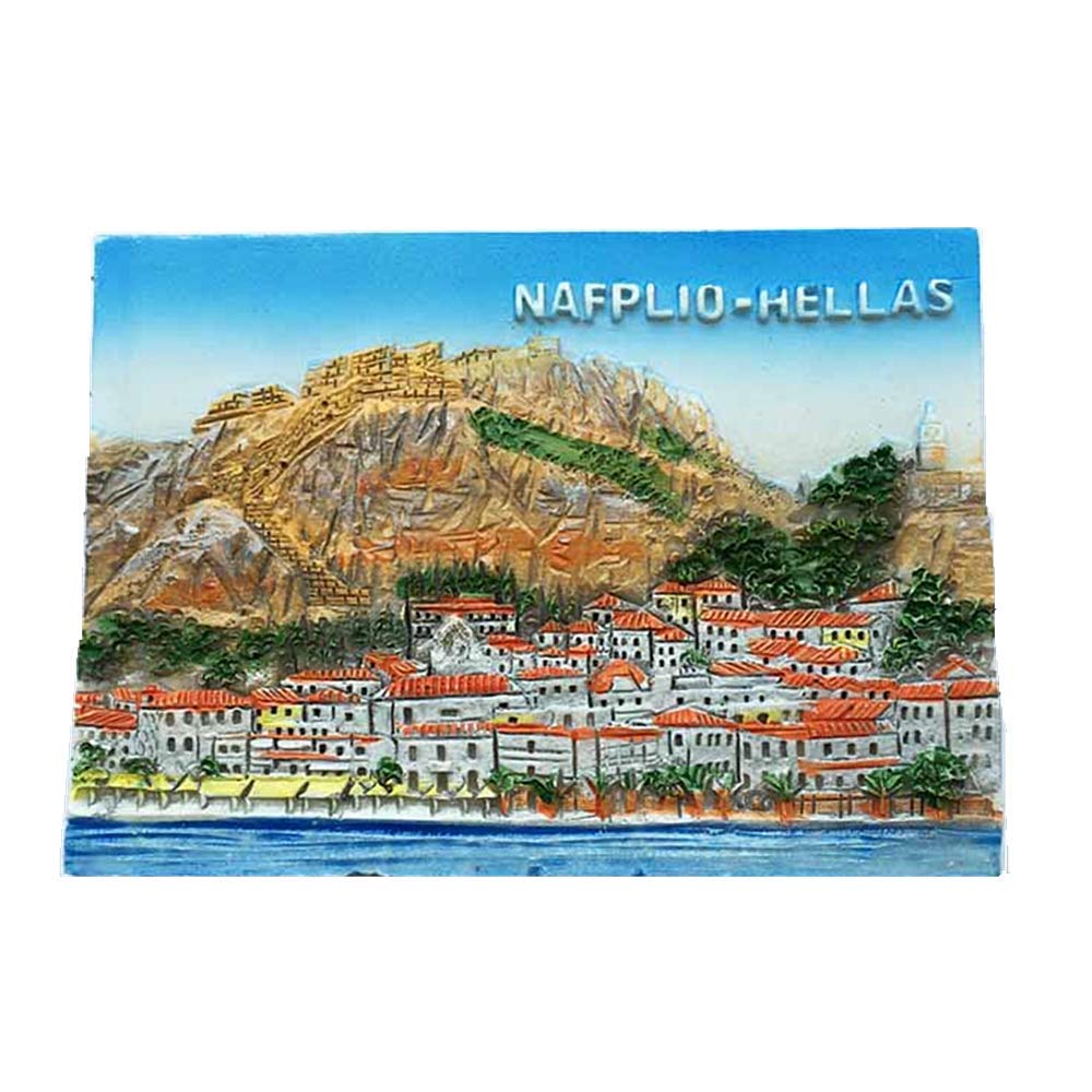 Muyu Magnet Nafplio Greece 3D Fridge Magnet Souvenir Gift Collecton,Home & Kitchen Decoration Magnetic Sticker Greece Refrigerator Magnet