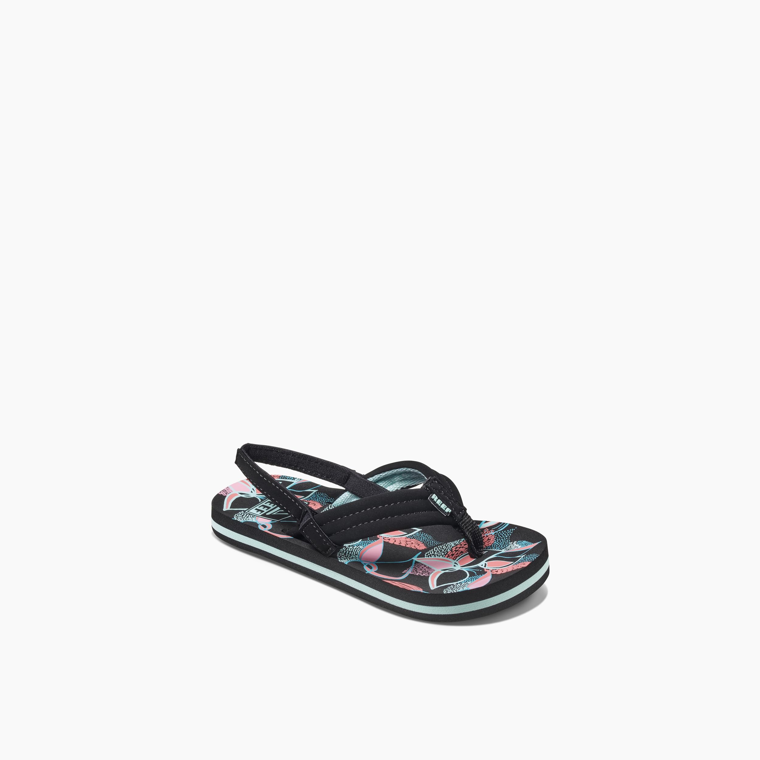 Reef Girl'S Little Ahi Sandal, Layered Floral 2/3UK