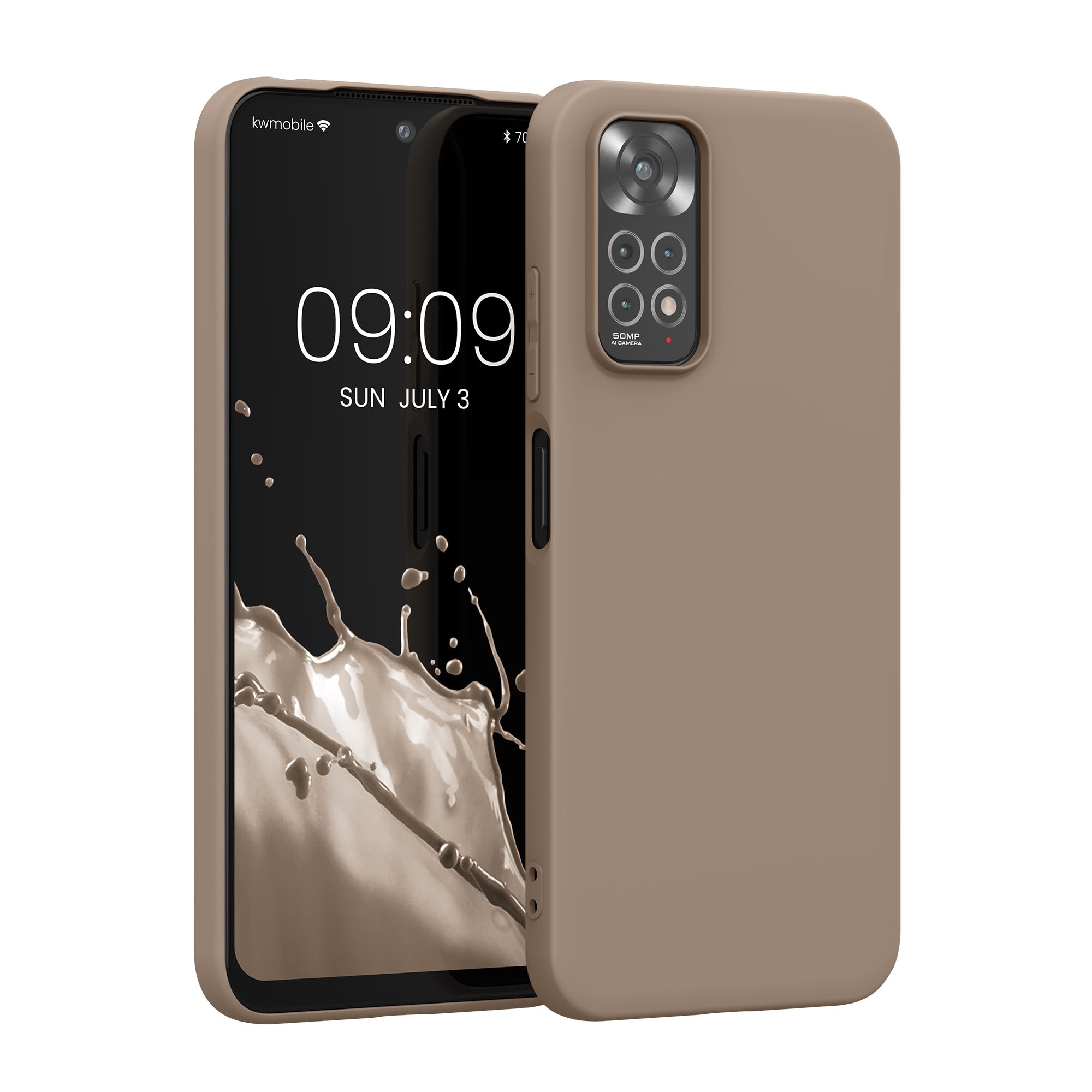 kwmobile Carcasa Compatible con Xiaomi Redmi Note 14 Pro 5G / Poco X7 Funda - Funda Ultrafina de TPU con Bordes elevados - Lavanda Metalizado — view 20