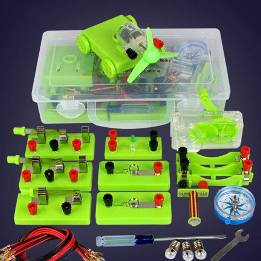 iumLeap Laboratory Teaching Equipment Middle School Electricity Learn Test Box Electromagnetic Physics Equipment Boxes Science DIY Experiment Teaching Aids