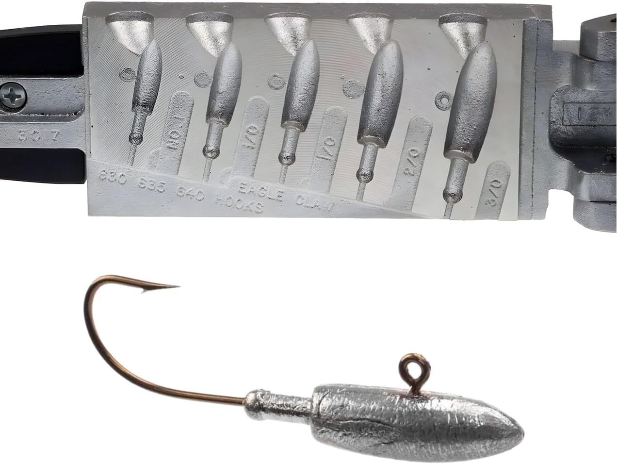Do It Mold Spearhead Jig Size 1/4, 3/8, 1/2, 3/4, 1 Oz Do it Mold (3017) JSP-5-A Cavities 5 Total