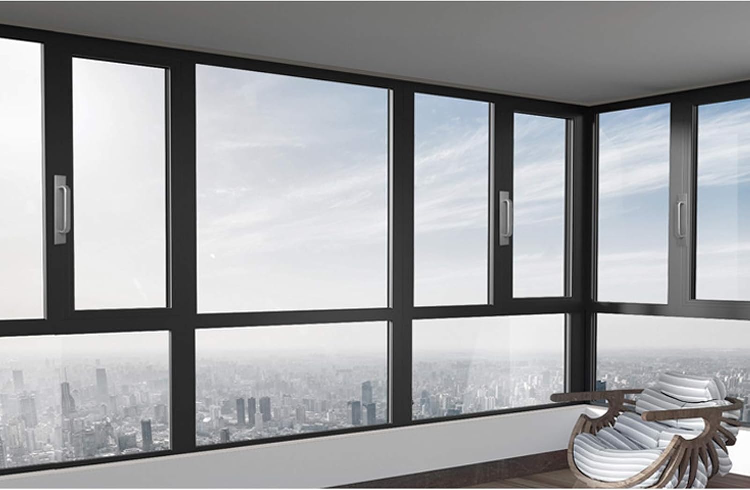 Door Pull Handle Gate Handle Sliding Barn Door Handle Pull Garden Gate Handle for Wooden Garden Gate Shed Cabinet Door(grayHole Distance:224mm)