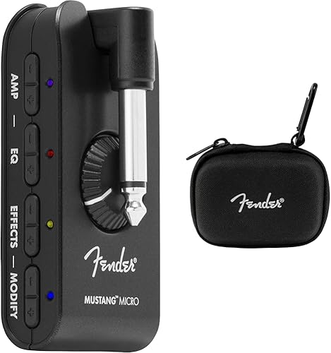 Fender Mustang Micro Amplificador de auriculares con estuche