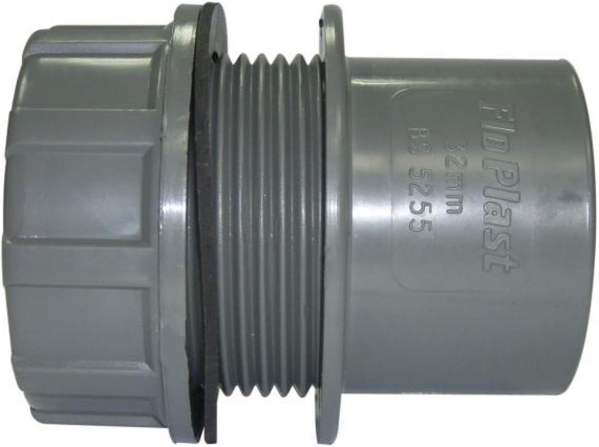 FLOPLAST Solvent Grey 32mm (36mm) Tank Connector : Amazon.co.uk: DIY ...
