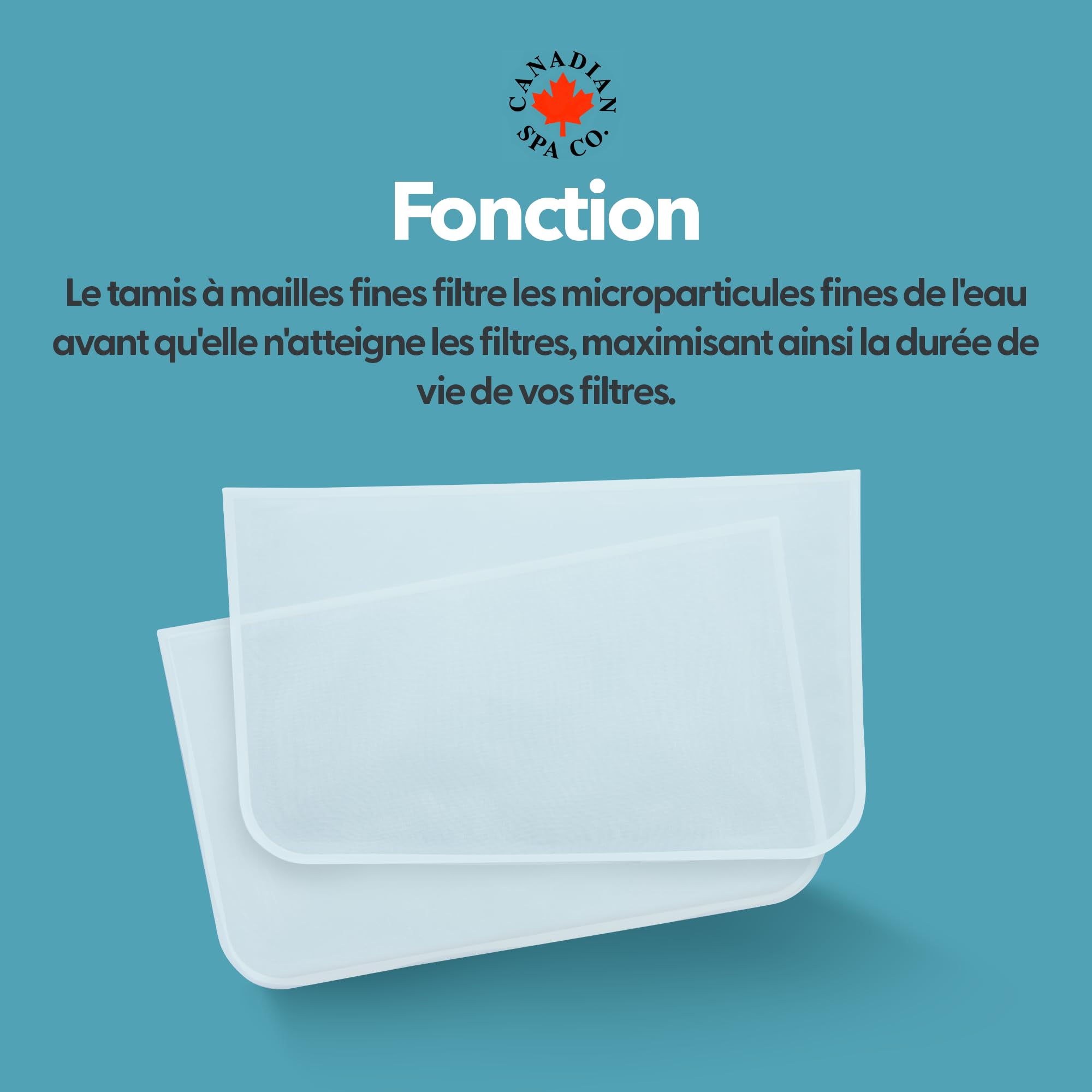CANADIAN SPA CO. Glacier Filterset 2er Pack, 2X Glacier Silverstream Cartouches filtrantes et 2X Glacier préfiltre, avec ions d'argent, Whirlpool Filter Set