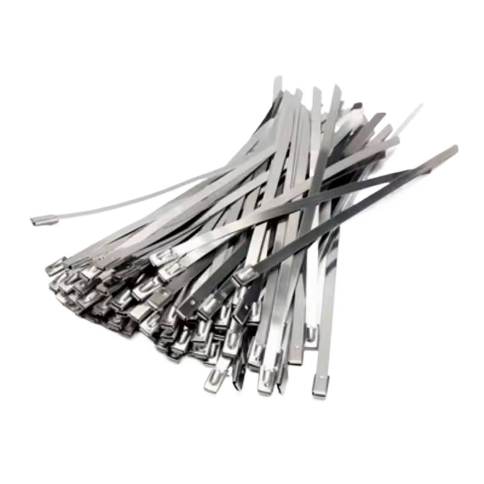 300 fascette fermacavi da 4,6 mm, in acciaio inossidabile 304, multifunzione, autobloccanti, per interni ed esterni (4,6 x 200 mm)