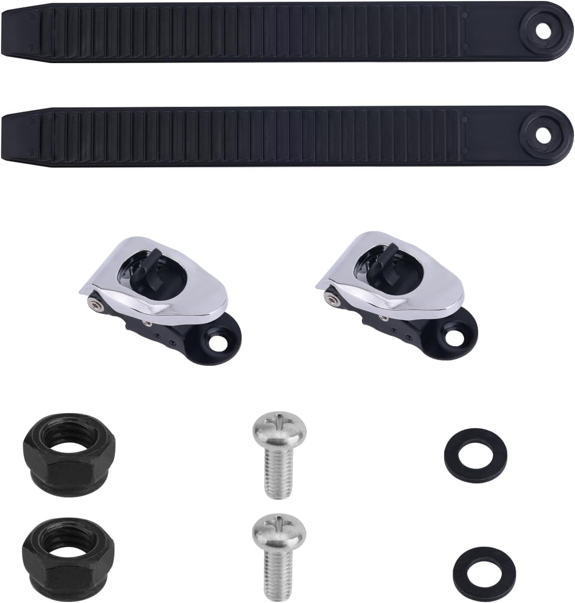 2pcs Snowboard Binding Ladder Straps with Strap Buckles, Elastic Snowboard Ladder Straps Snowboard Ankle Ladder Strap Binding Snowboard Binding Parts for Snowboard Enthusiasts