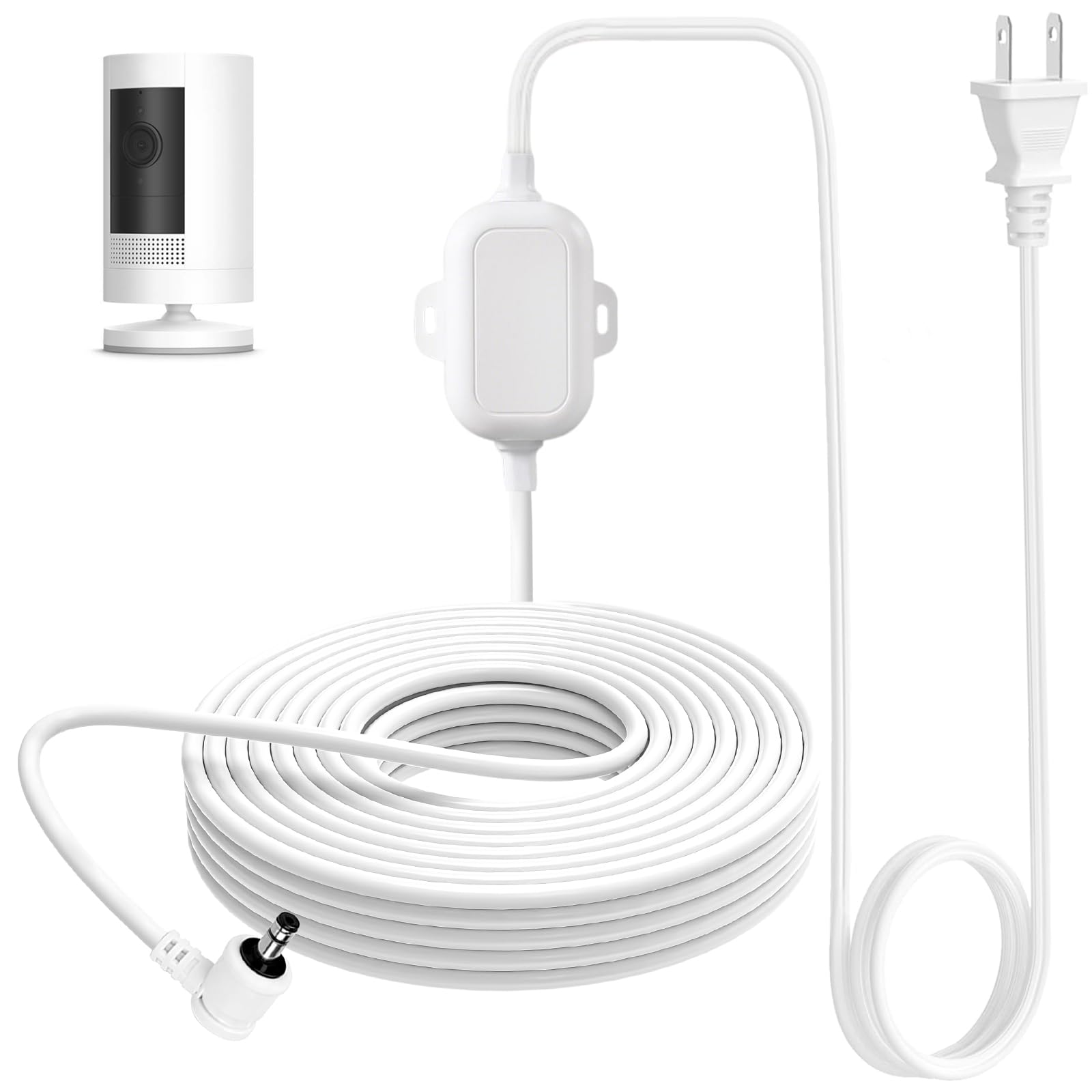 Amazon.com : 30ft Power Adapter Compatible with Ring Stick Up Cam