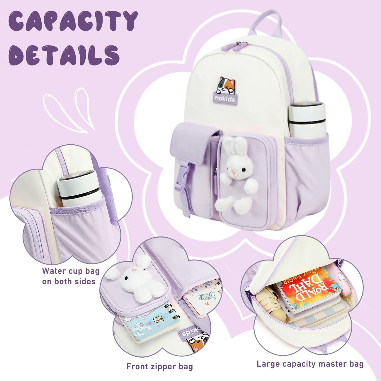 Cusangel Toddler Backpack for 3-5age Boys Girls,Cute Multi-pockets Large capacity Daypack for kindergarten,nursery,outdoor