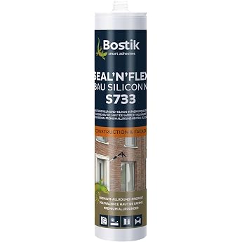 BOSTIK S733 Seal 'n' Flex Bau Silicone Silver Grey - 300 ml