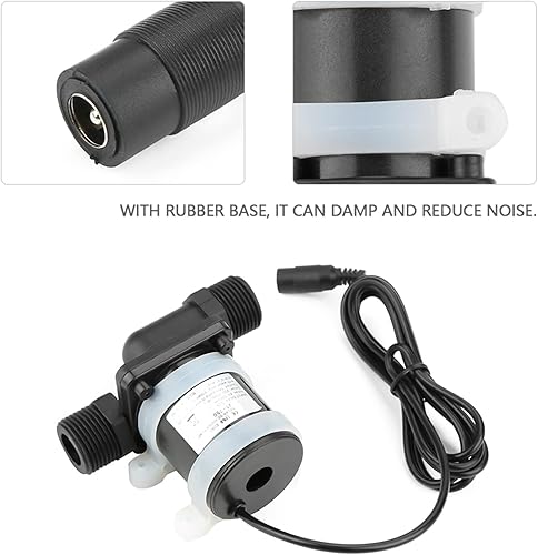 Miniatura 4 de Bomba de impulso de base de goma sin cepillo del enchufe 12v del calentador de agua para la circulación de agua calentadores de agua solares