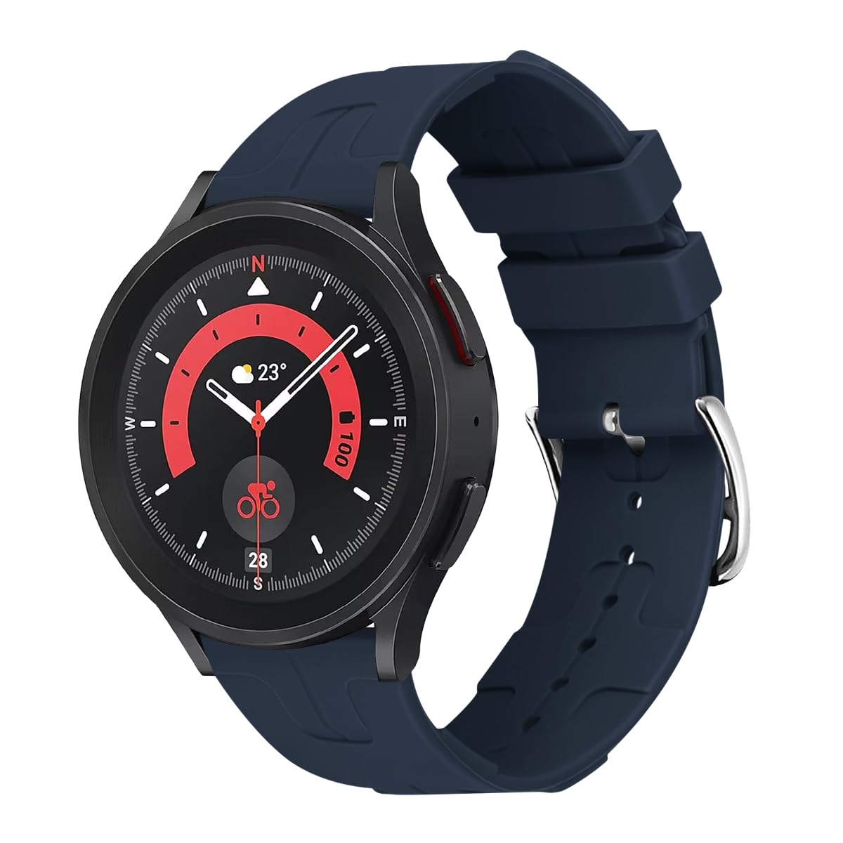 Cinturino MroTech 20mm In Silicone Marrone Per Amazfit GTS/Bip/GTR E Samsung Galaxy Watch