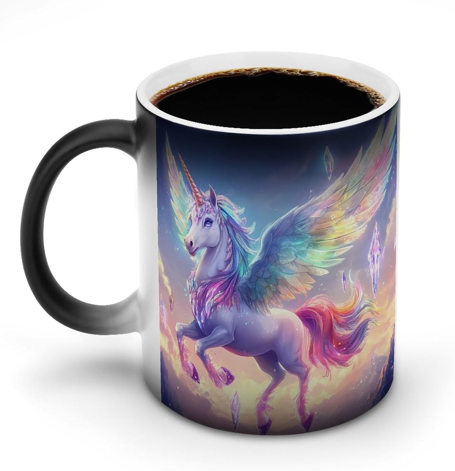 Beautiful Unicorns Funny Color Changing Coffee Mug Ceramic Magic Cup Personalized Discoloration Tea Mugs