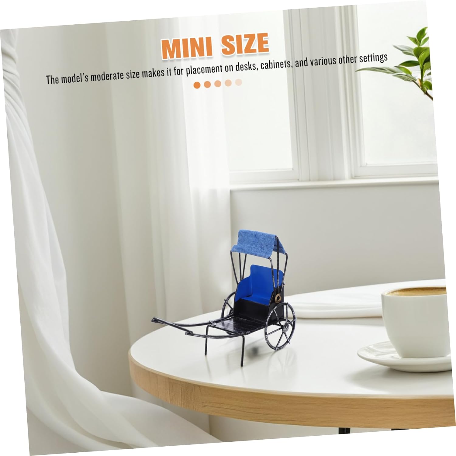 Miniature Vintage Trishaw Model Retro Iron Art Figurine for Home Office Decor Unique Collectible Decoration for Enthusiasts