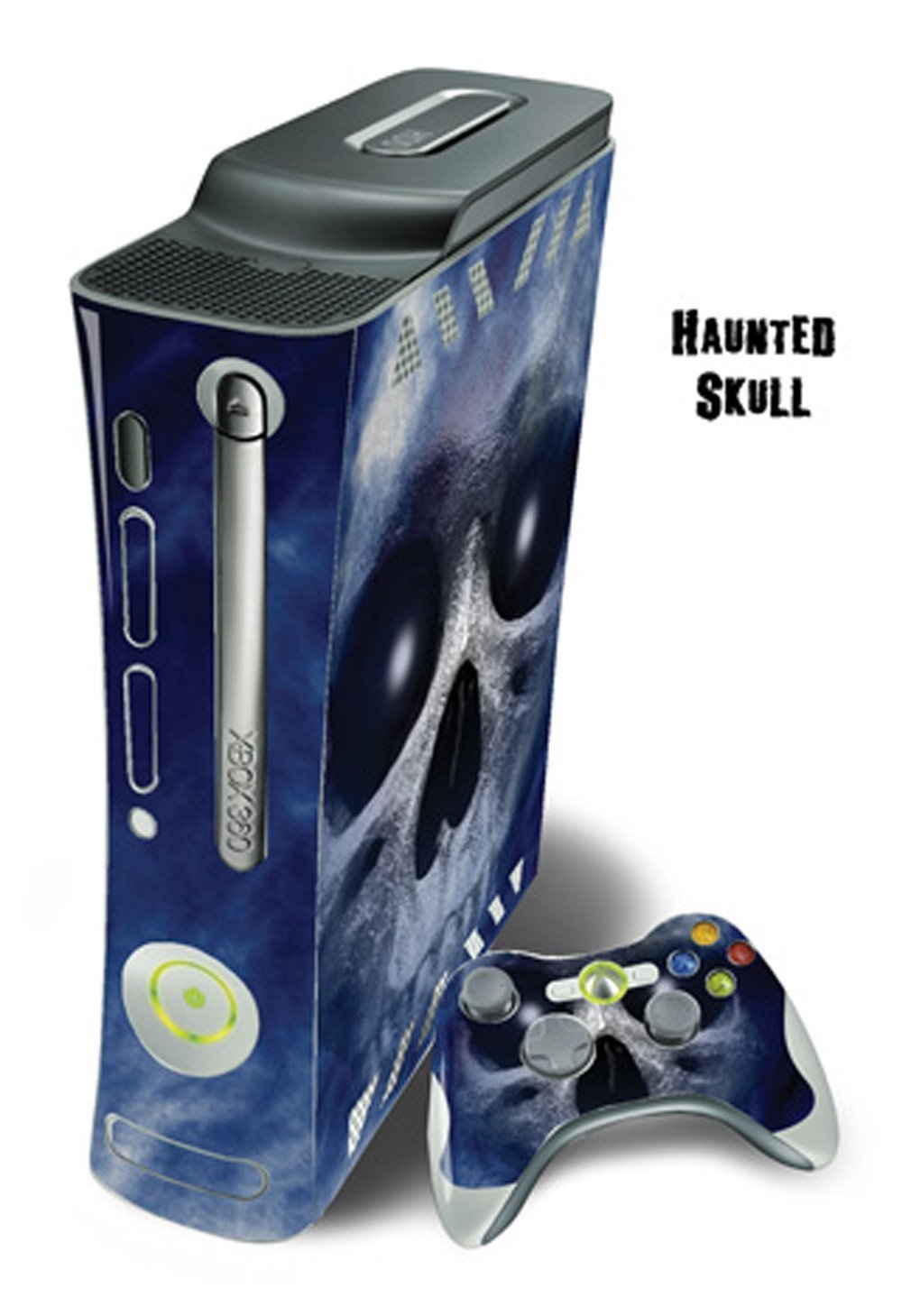 MightySkins Protective Skin Decal Wrap Cover for Xbox 360 Console + two Xbox 360 Controllers Sticker - Haunted Skull