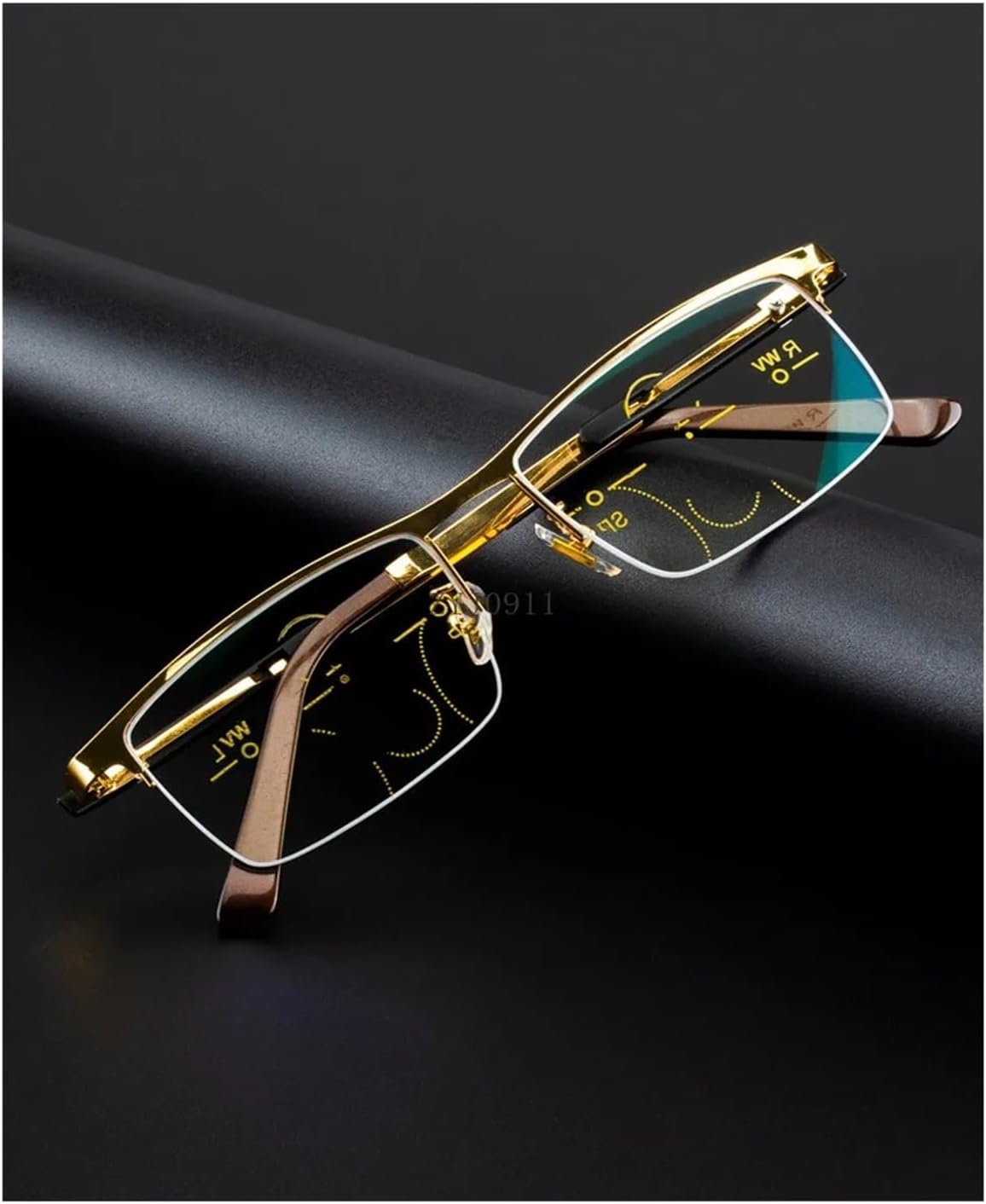High Definition Old Man Glasses Male Anti-Blue Light Intelligent Automatic Zoom Light Far and Near Dual Use(400 Degrees)