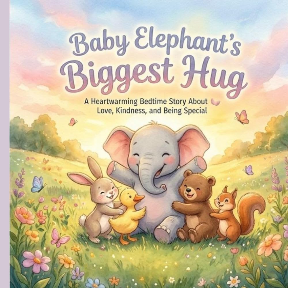 Baby Elephant’s Biggest Hug: A Heartwarming Bedtime Story About Love, Kindness, and Being Special