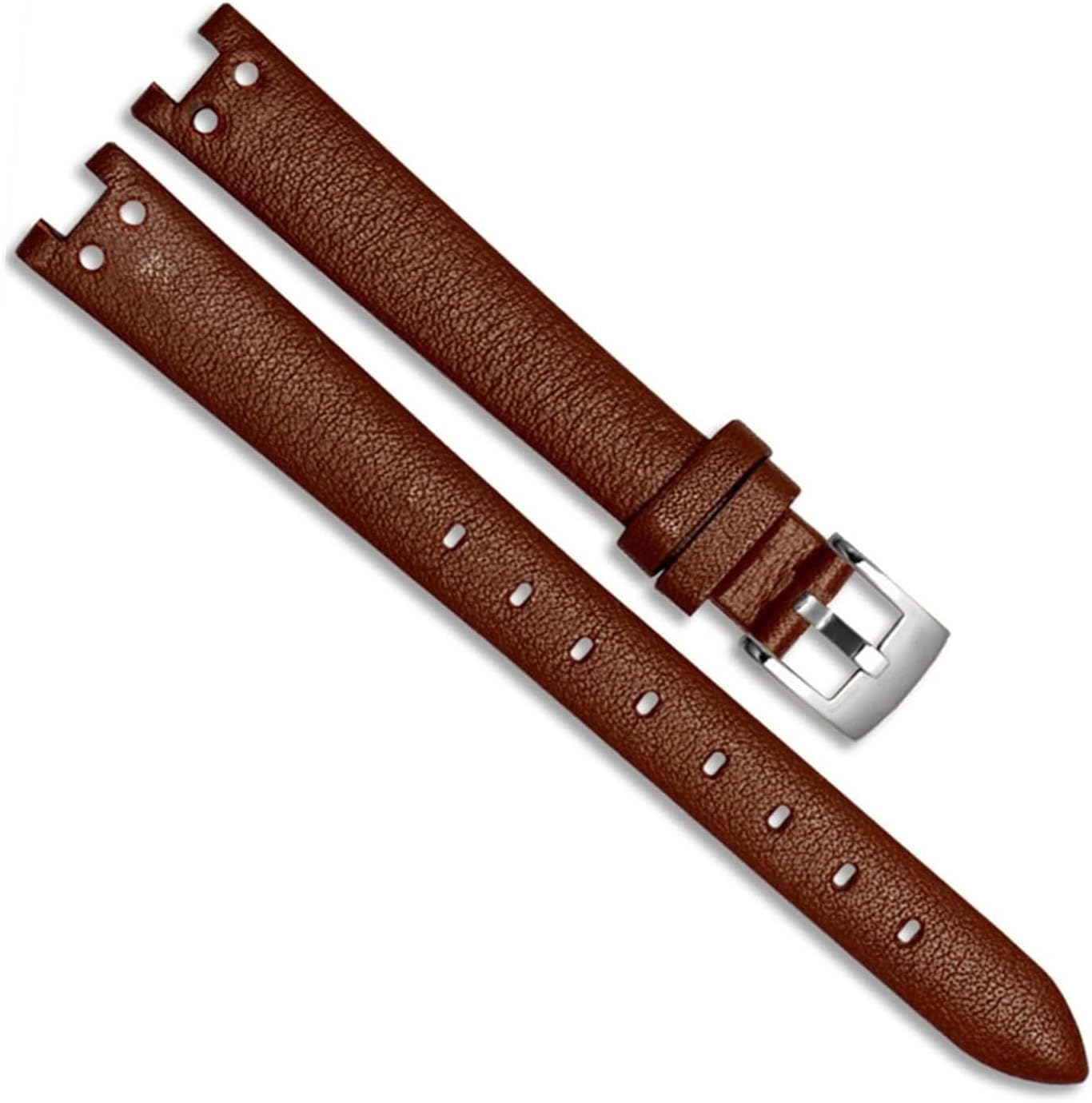 Genuine Leather Watch Strap for Anne Klein Notch AK Girl Simple Elegant Belt Small Dial Retro Band