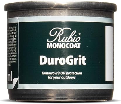 Rubio Monocoat DuroGrit Outdoor Wood Oil, Stain & Sealer - Tuz White | 1 Layer, UV Protection for Deck, Fence & Furniture | 30 ml Sample