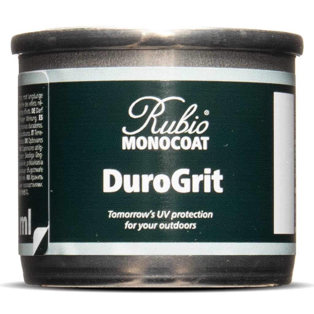 Rubio Monocoat DuroGrit - Aceite de madera para exteriores, manchas y sellador, Tuz White, 1 capa, protección UV para cubiertas, vallas y muebles, muestra de 30 ml