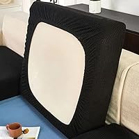 Vista 9 de Funda elástica para cojín de sofá, funda protectora para muebles de sofá, funda de asiento de sofá, estampado floral con parte inferior elástica, #17