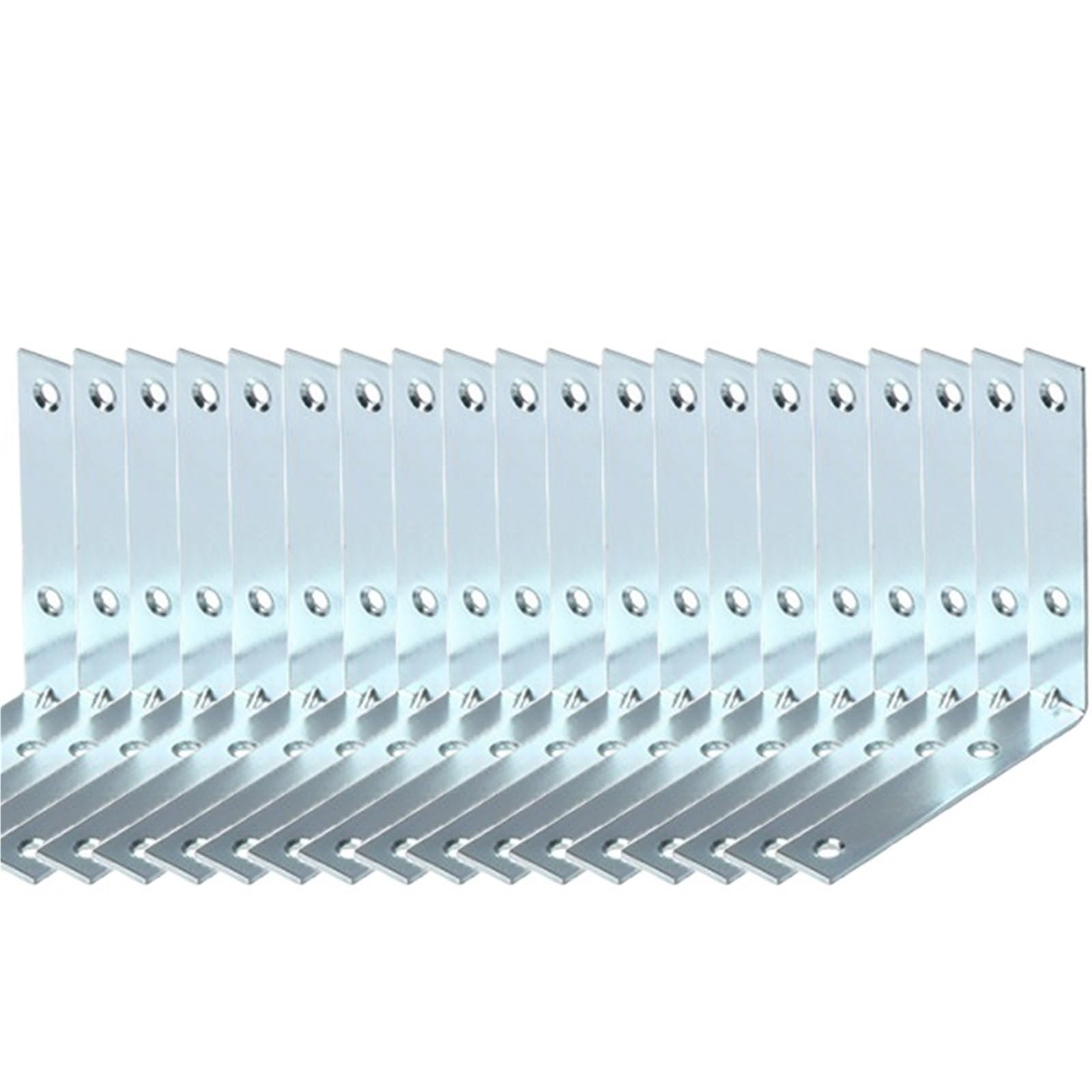 Escuadras Metalicas Herraje de unión soporte acero inoxidable universal for puertas estantes madera muebles 90 grados(20pcs-50mm)
