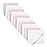 Synrroe Burp Cloths Large, Muslin Burp Cloths for Baby Girls and Boys, Pack of 10 Extra Absorbent and Soft Muslin, 6 Layers 20 by 10 Inches 100% Cotton (Pink-White 10 Pack)