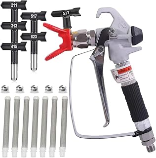 Pistolet à peinture sans air et arroseur 517 pour toutes les machines de peinture sans air, joints rotatifs et haute pression 3600 psi