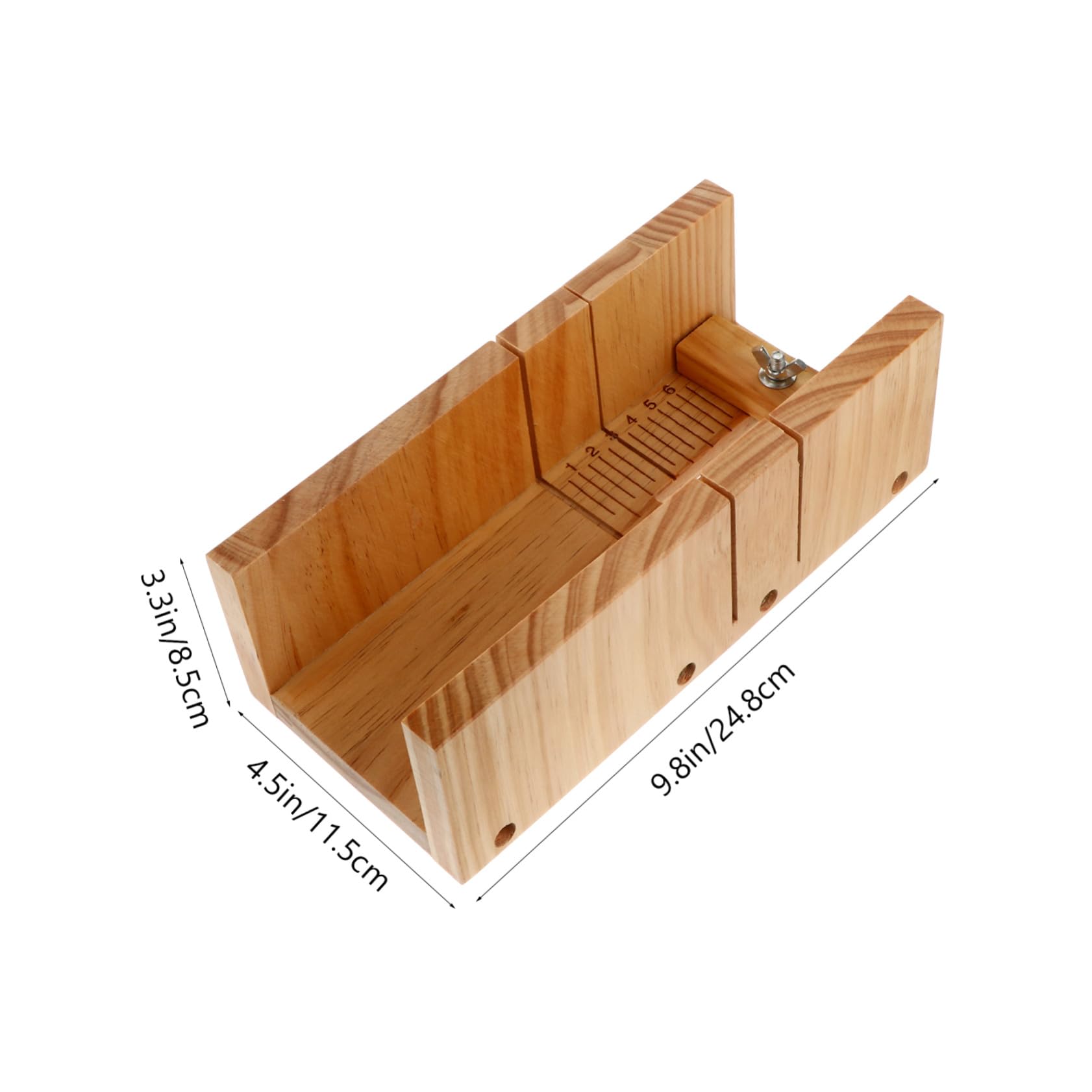 Angoily y Molde de Madera Herramienta Fácil de Usar y Corte Preciso Kit para Hacer Jabones Cortador de Jabón Recto Set de 1 Unidad para Manualidades