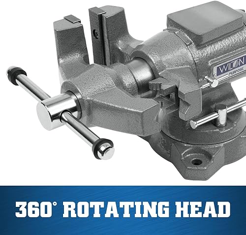 Miniatura 10 de Wilton - Tornillo de banco multiusos, ancho de mandíbula de 5-1/2 pulgadas, apertura máxima de mandíbula de 5 pulgadas, garganta de 2-3/4 pulgadas