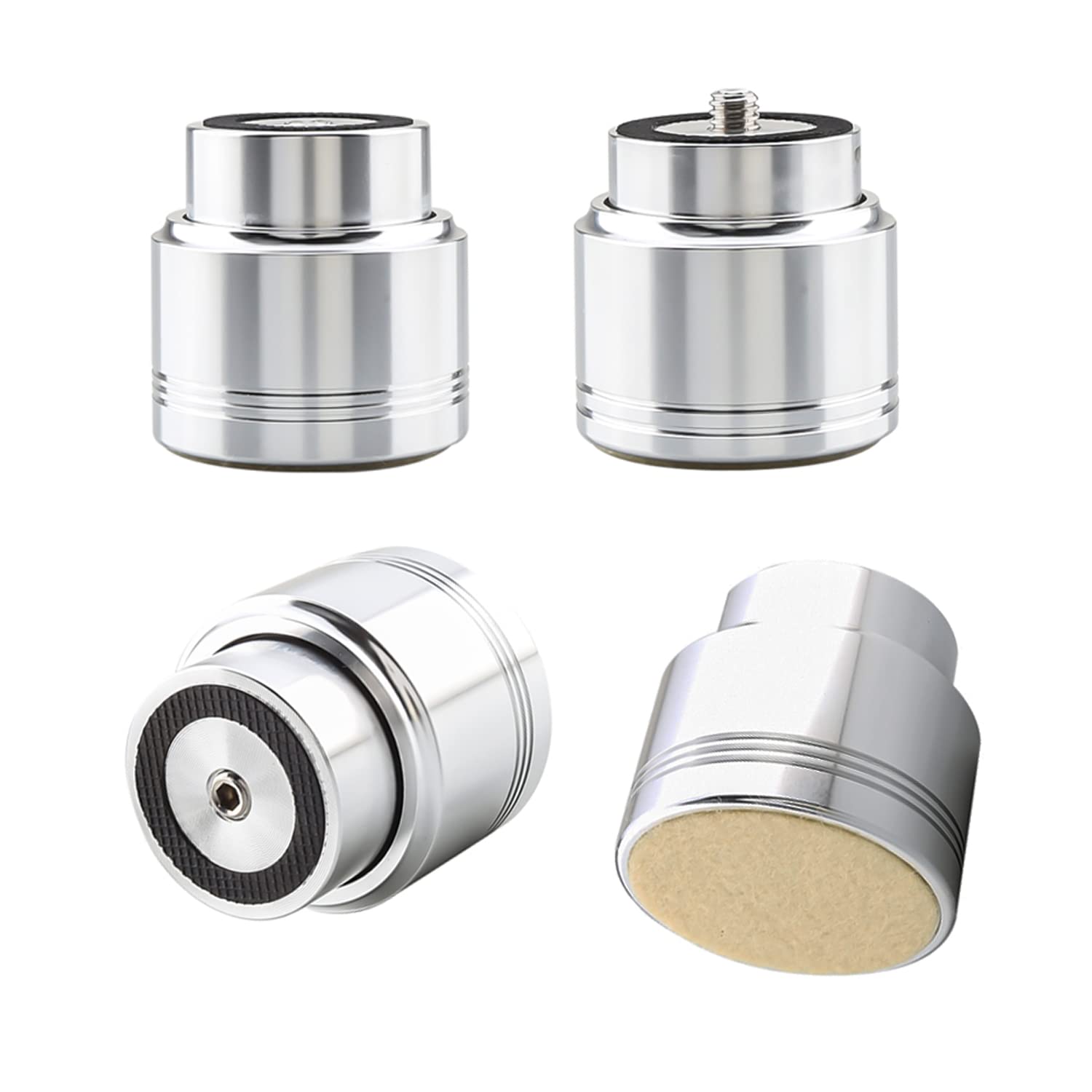 4 pezzi in alluminio ammortizzatore piedi Maglev isolamento HiFi audio ammortizzatore piede altoparlante supporto (4842)
