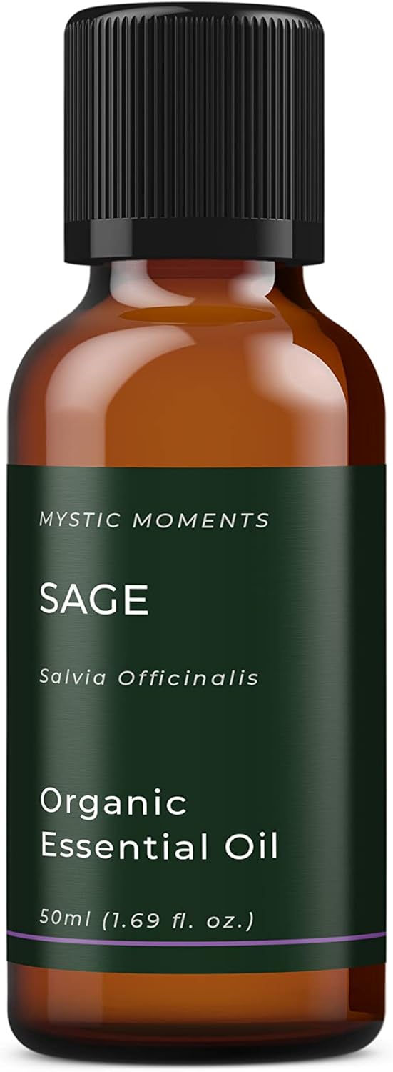 Mystic Moments | Sage Organic Essential Oil - 50ml - 100% Pure